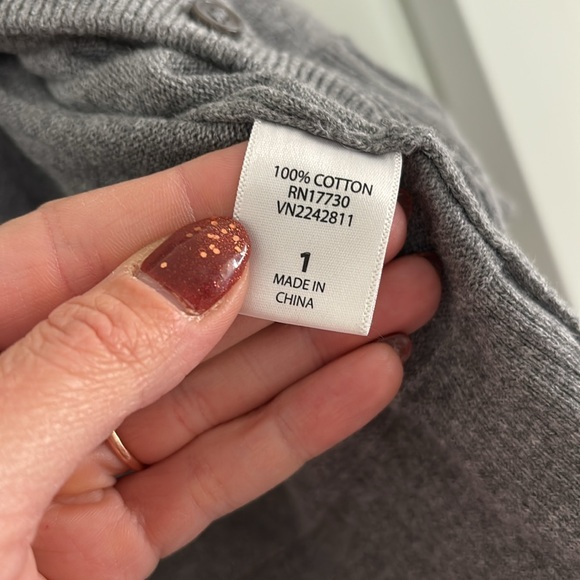 Cardigan Heather Grey | Pure Energy | size 1 - Picture 3 of 5